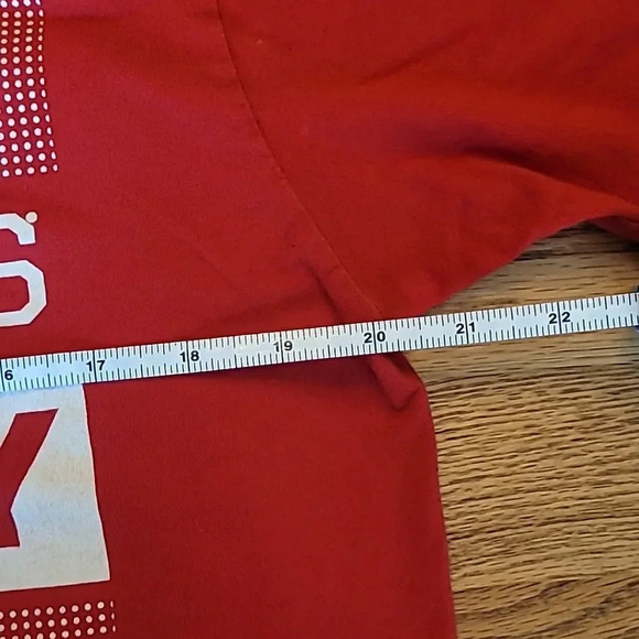 Detroit Red Wings Hockey Majestic Vintage Men's Medium 90's Tee Red LOT B10 - Picture 6 of 6